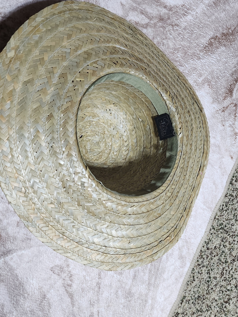 HATS Wide Brim Straw Sun Hat Pink Ribbon Floppy Beach Resort Hat - Picture 4 of 8